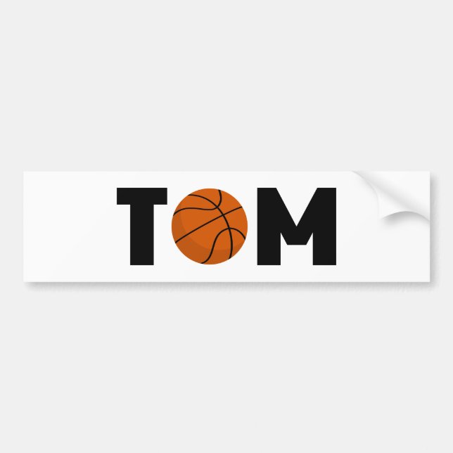 Tom Basketball Bildekal (Framsidan)