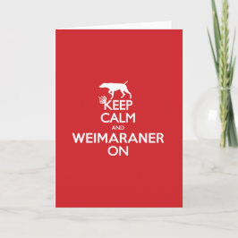 TOM BEHÅLLA LUGNA WEIMARANER NOTECARDS KORT