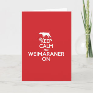 TOM BEHÅLLA LUGNA WEIMARANER NOTECARDS KORT