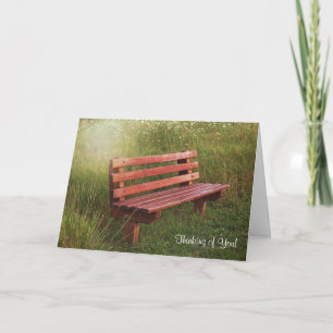 Tom Bench i Wildblommes tanke på dig Kort