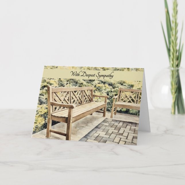 Tom bench - med symbolkort kort (Framsida)