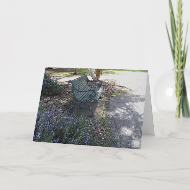 Tom Bench och Rosemary Bush Tack Kort (Framsida)