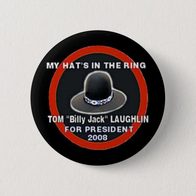Tom Billy Jack Laughlin 2008 Button Knapp (Framsida)