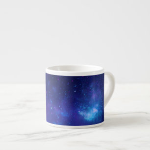 Tom Blå Aquamarina Celestial Galaktiskt Centrum Fo Espressomugg