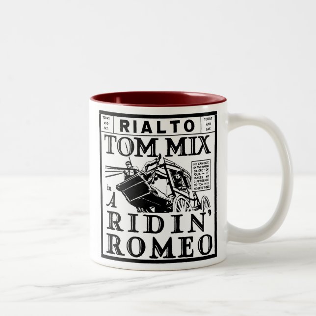 Tom blandning Ridin Romeo 1921 Två-Tonad Mugg (Höger)
