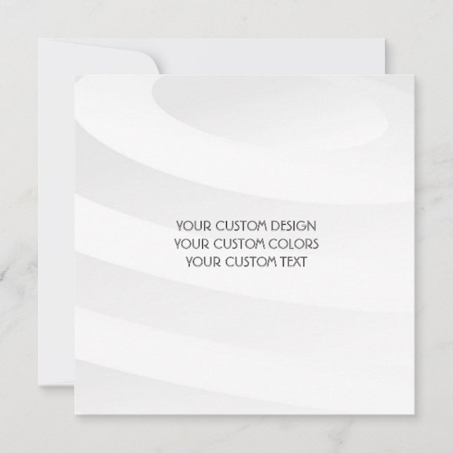 TOM BLANK Din Anpassade Design -  Inbjudningar (Framsida)