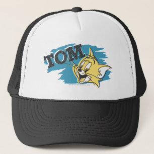 Tom blått- och gultlogotyp keps