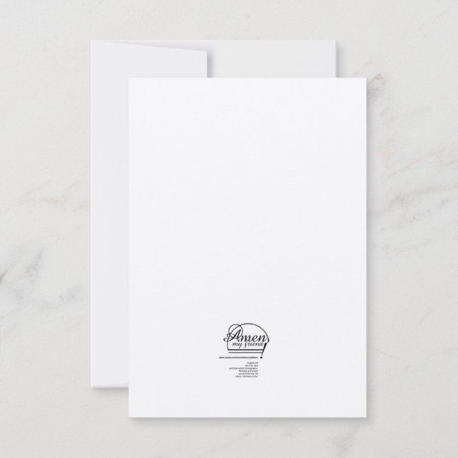 Tom Blommigt, ändrad fotokonstruktor Tack Kort (Baksida)