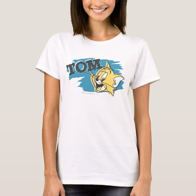 Tom Blue och Gult Logotyp Tee Shirt (Framsida)