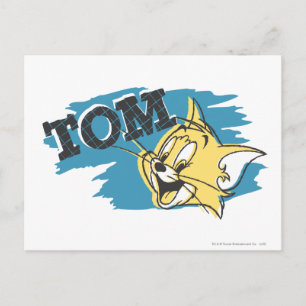 Tom Blue och Gult Logotyp Vykort