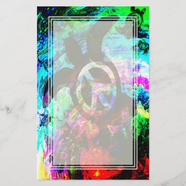 Tom brevpapper för Psychedelic fredsköldpadda (Framsida)