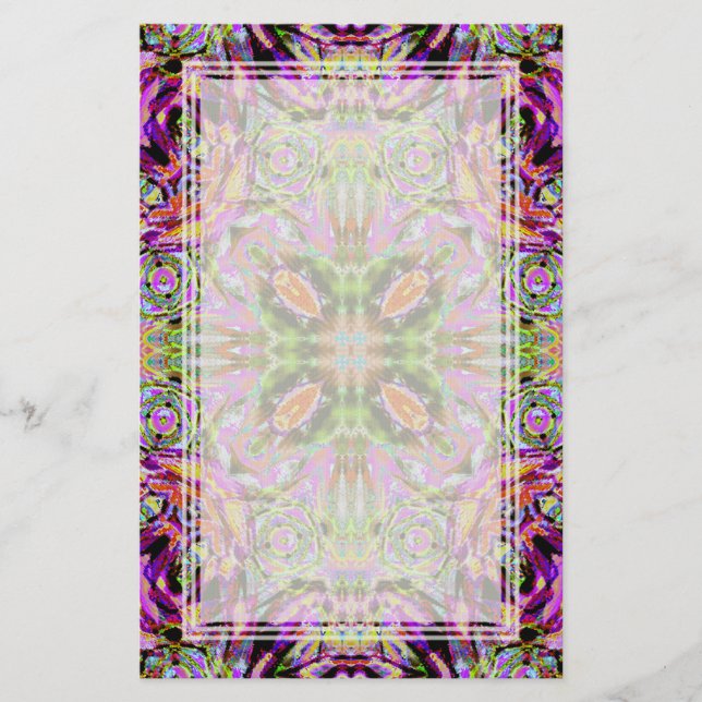Tom brevpapper för purpurfärgad Kaleidoscope (Framsida)