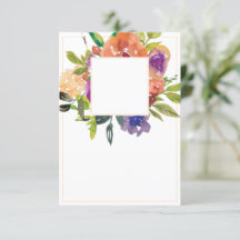 Tom budget Orange och lila blomsterbryllop 