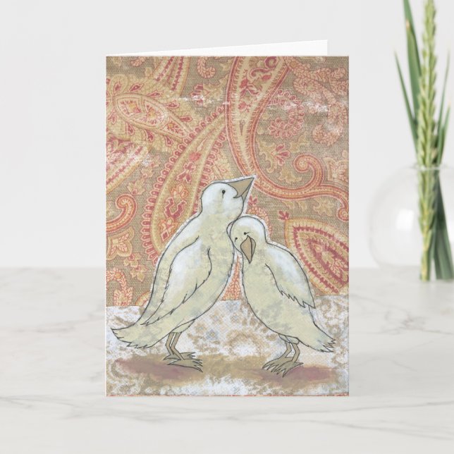 Tom Card-perfekt par förlovning bröllop art Kort (Framsida)