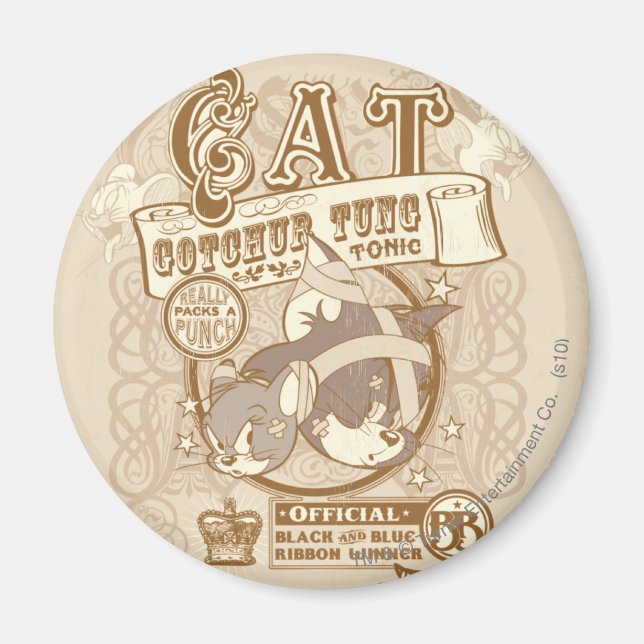 Tom Cat Gotchur Tung Tonic Magnet (Framsidan)