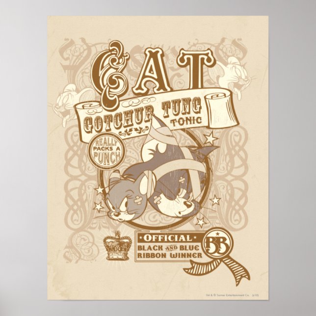 Tom Cat Gotchur Tung Tonic Poster (Framsidan)