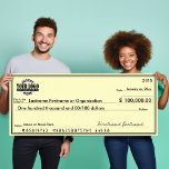 Tom check för GULTEN Sweepstaket & Awards Poster<br><div class="desc">(KONTONUMMER ÄR FALSKA) 1) Ladda upp logotypen (ANVÄNDA A.PNG-FIL). 2) Fyll i all textinformation. 3) Välj en poster storlekt och lagrar.</div>