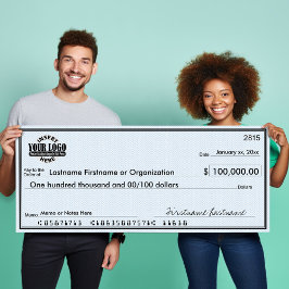 Tom check för svepstaket och utmärkelser poster