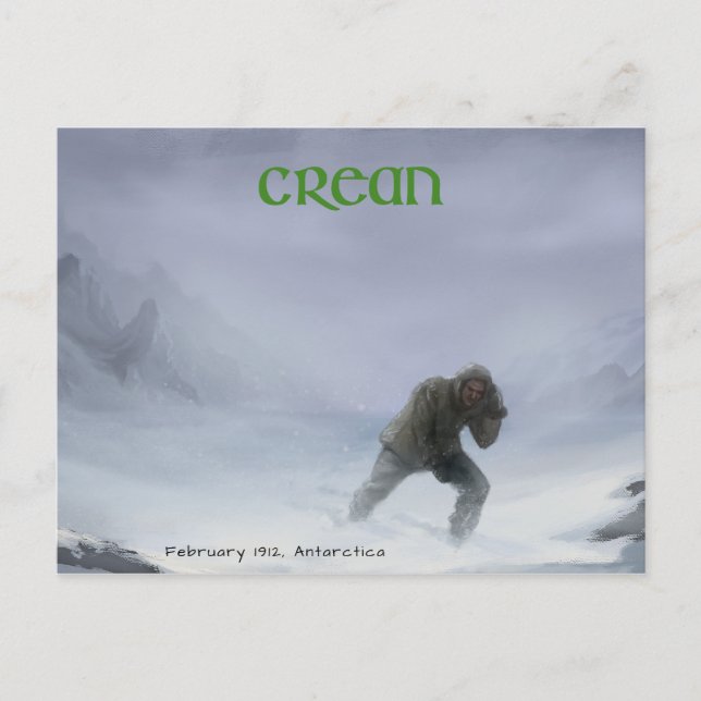 Tom Crean vycard Design Vykort (Framsida)