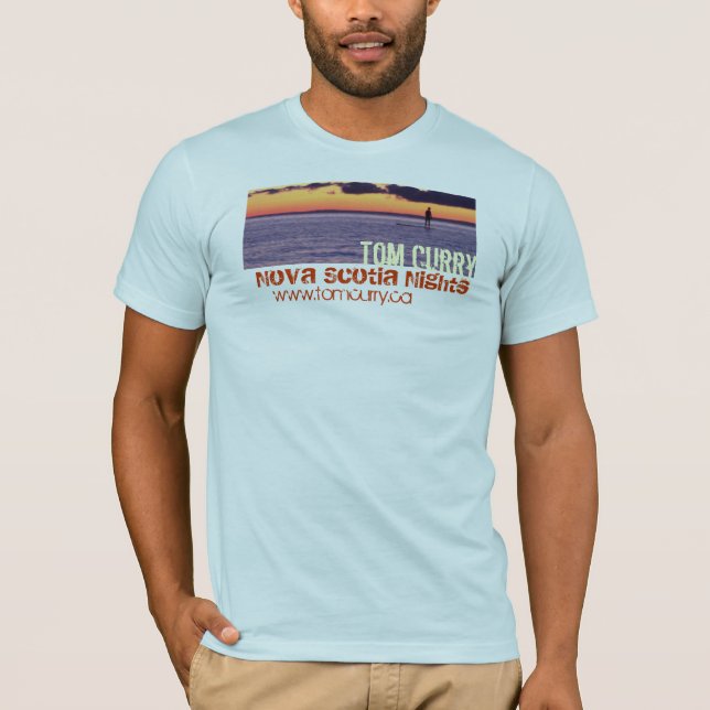 Tom curry~ Nova Scotia på nätterna T-shirt (Framsida)
