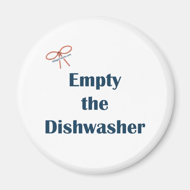 Töm Dishwasher Reminders Magnet (Framsidan)