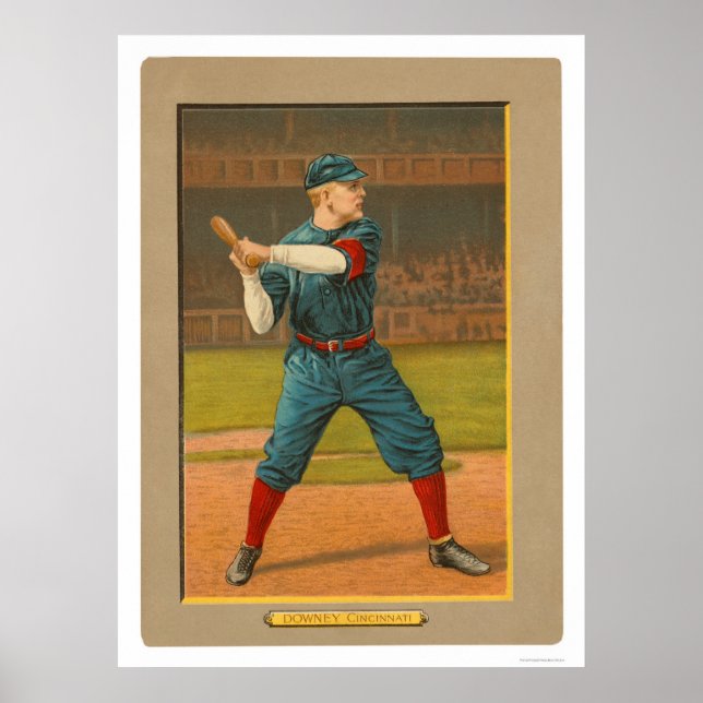 Tom Downey  Baseball 1911 Poster (Framsidan)