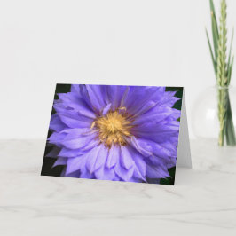 Tom Elegant för inre Söt Lila Blommigt vikt Anteckningskort