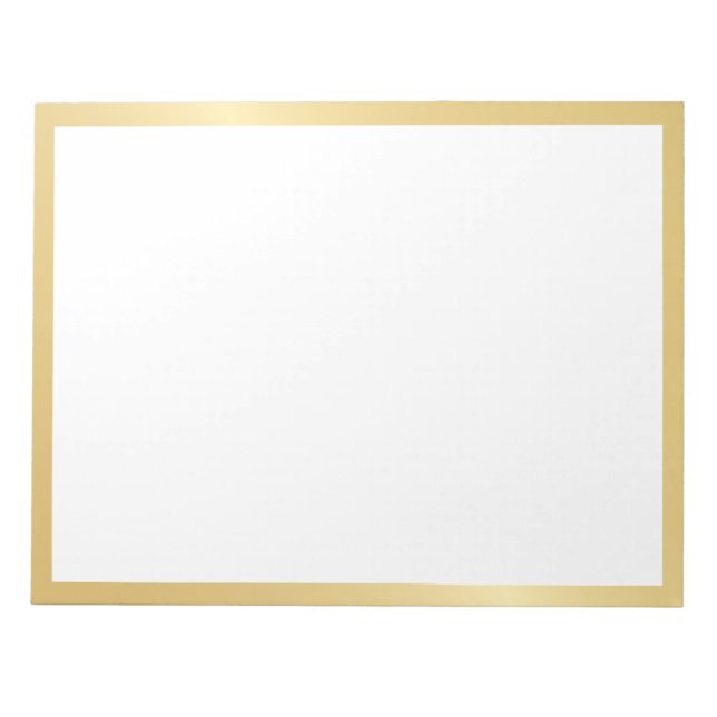 Tom Elegant Guld Anteckningsblock (Framsida)