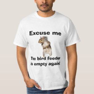 Tom fågelförlagematare för ekorre tee shirt
