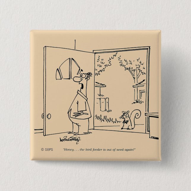 Tom fågelförlagematare knapp (Framsida)