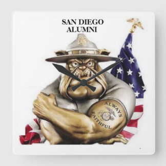 Töm Fi-väggklocka Fyrkantig Klocka