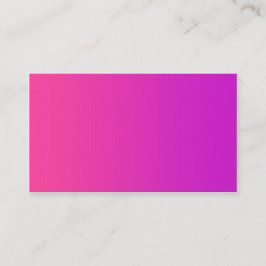 Tom främre rosa visitkort