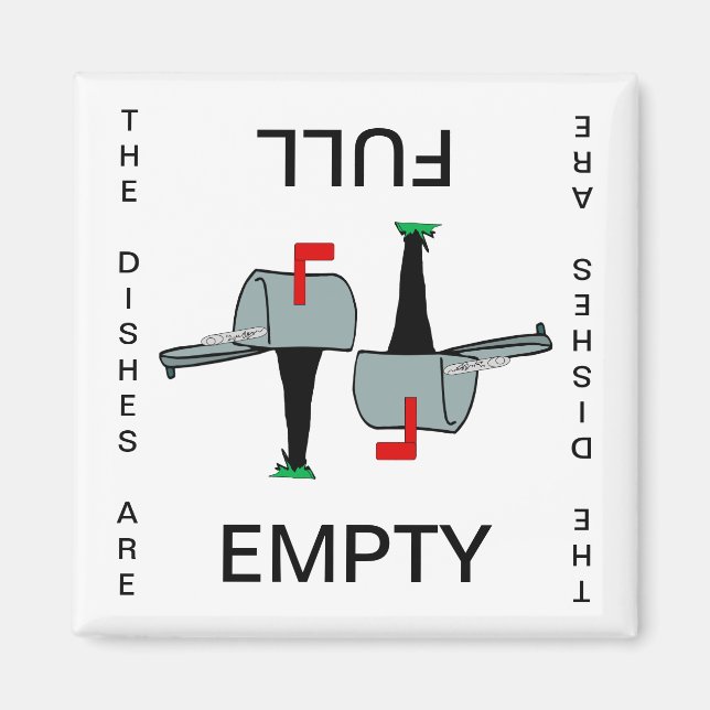Tom Fullt Dishwasher Magnet för postlåda (Framsidan)