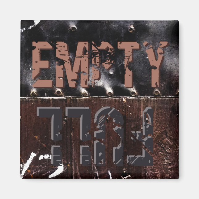 Tom fullt-tecken magnet (Framsidan)