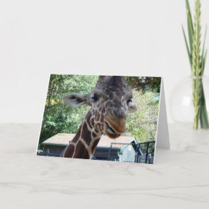 Tom giraff Julkort invändigt tomt Kort
