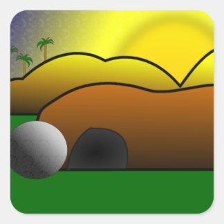 Tom Grav Fyrkantigt Klistermärke