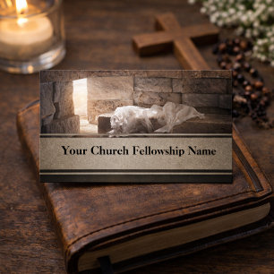 Tom Grav White Light Sunrise Church Pastor Visitkort