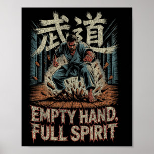 Tom Hand Full Ändamål Karate Strids Styrka Des Poster