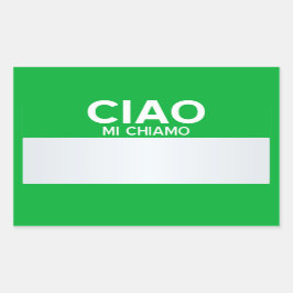 Tom Hej min Namn är.. Anpassade Rektangulärt Klistermärke