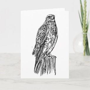 Tom hök Notecard Kort