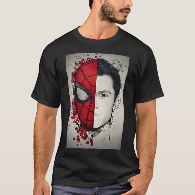 Tom Holland Teckning T Shirt (Framsida)