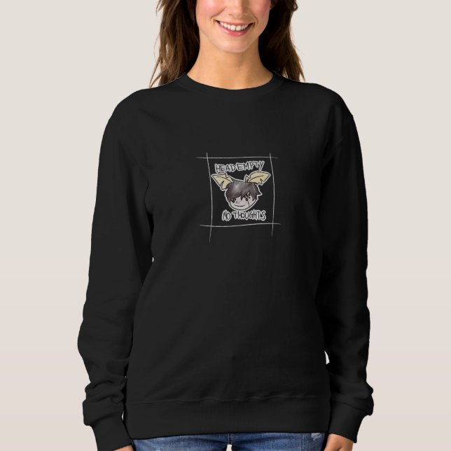 Töm huvud - inga tankar t shirt (Framsida)