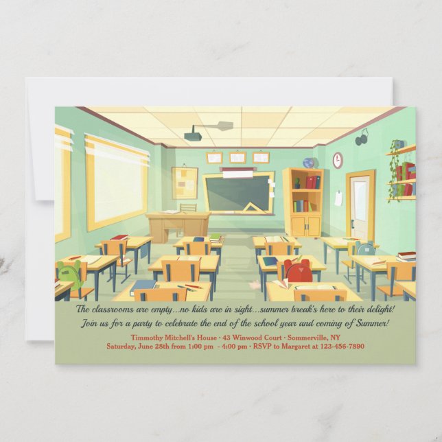 Tom inbjudan till klassrum (Framsida)