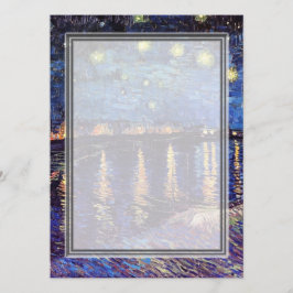 tom inbjudan, van Gogh stjärnklar natt Inbjudningar