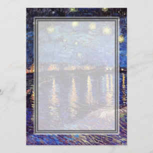 tom inbjudan, van Gogh stjärnklar natt Inbjudningar