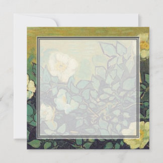 tom inbjudan, van Gogh Vilda Rosor Inbjudningar
