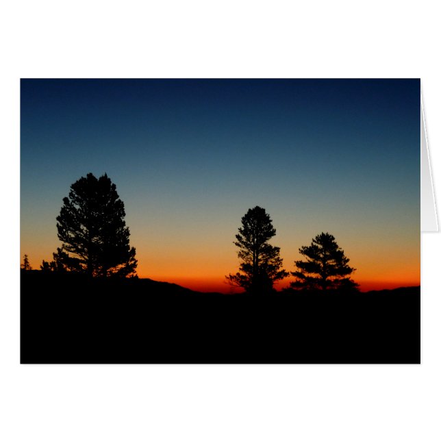 Tom inre, Sierra Soluppgång Hälsningskort (Framsidan Horizontal)