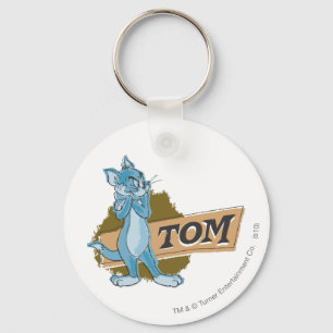 Tom inställninglogotyp nyckelring