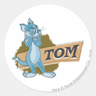 Tom inställninglogotyp runt klistermärke