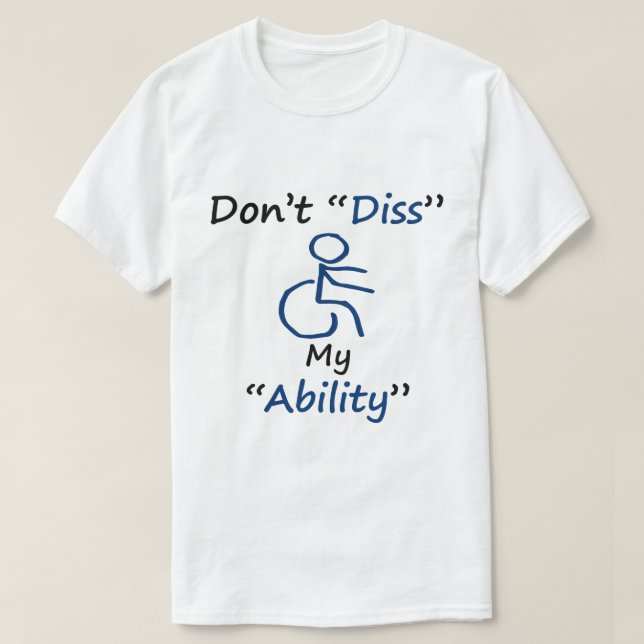 Töm inte min förmåga t shirt (Design framsida)